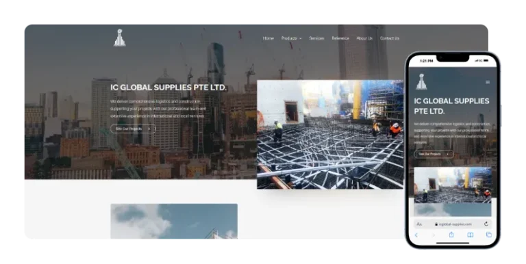 ภาพเว็บไซต์ IC Global Supplies