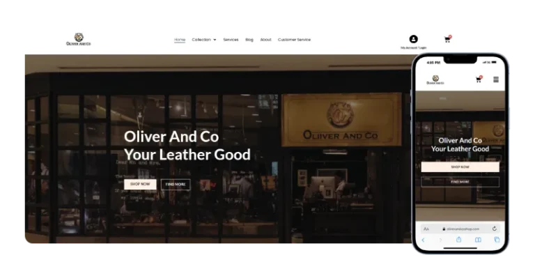 ภาพเว็บไซต์ Oliver and Co.